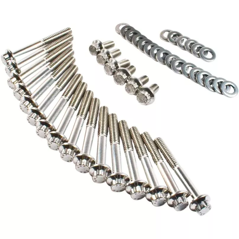 Feuling 3063 Stainless Primary Transmission Fastener Kit 04-17 Harley Sportster