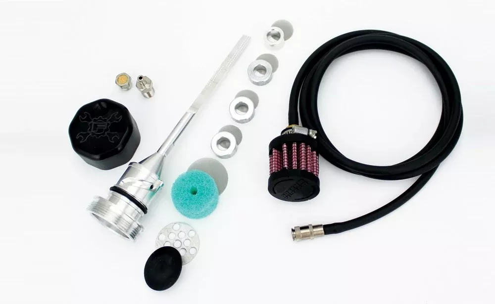 Feuling 3086 Black Aluminum Vented Oil Dipstick Harley M8 Softail 18-Up