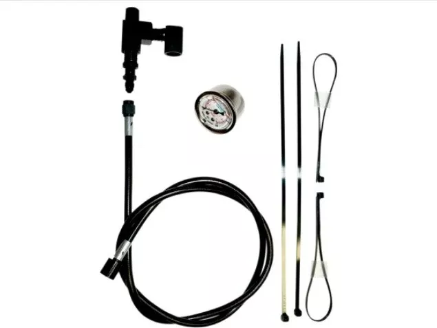 Feuling 9044 Stainless Remote Oil Pressure Gauge & Line Kit 17-25 Harley M8