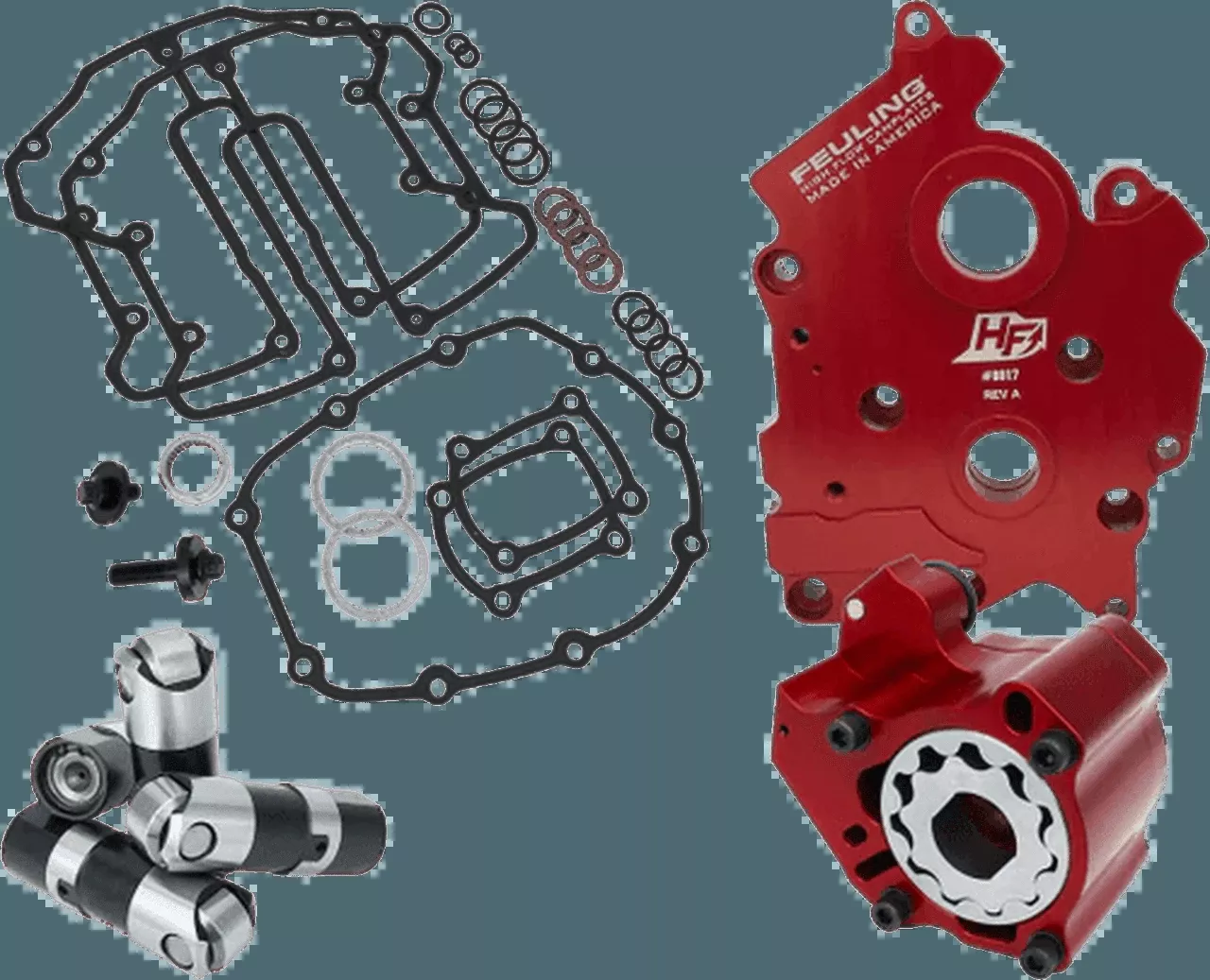 Feuling Race Oil Pump and Cam Plate Kit for 17-Up Harley-Davidson M8 Oil CooledModels