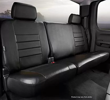 FIA SL62-38 BLK/BLK LeatherLite Custom Seat Cover