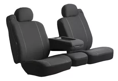 FIA SP87-28 BLACK Custom Fit Front Seat Cover Split Seat 40/20/40 Poly-Cotton