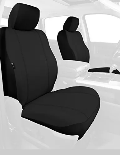 FIA SP88-32 BLACK Custom Fit Front Seat Cover for Bucket Seats - Black