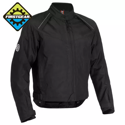 Firstgear Rush Tex Jacket [Black, X-Large Tall]