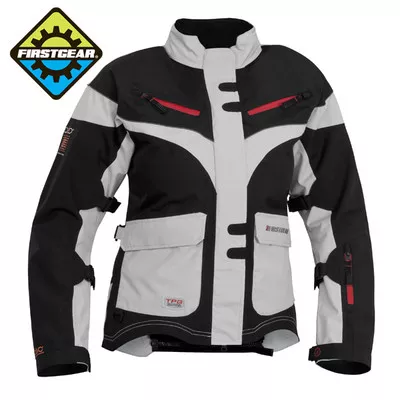 Firstgear TPG Monarch Women’s Jacket [Black/Silver, XX-Large]