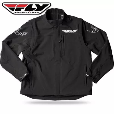 Fly Racing Black Ops Convertible Jacket Black