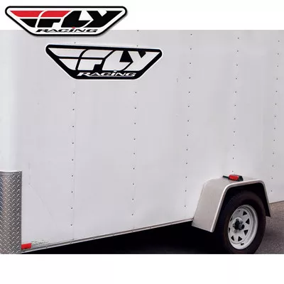 Fly Racing Corporate Trailer Sticker White/Black