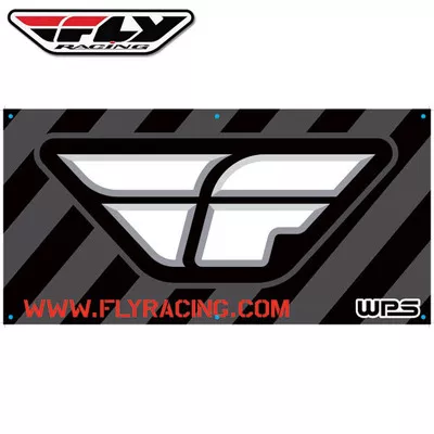 Fly Racing F-Wing Banner Black/White
