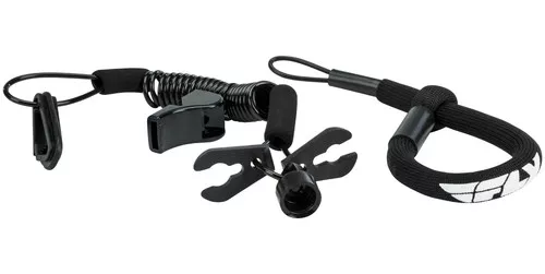 Fly Racing PWC Ultra Cord Floating Tether Cord/Lanyard w/Whistle
