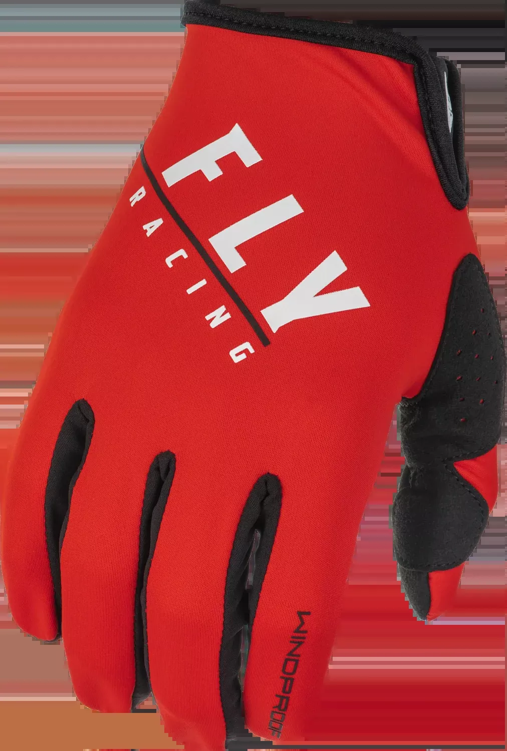Fly Racing Windproof Gloves Black/Red Sz 12-371-14312
