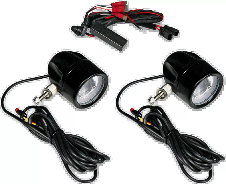 Fog Light - Black - Clear Lens - Universal
