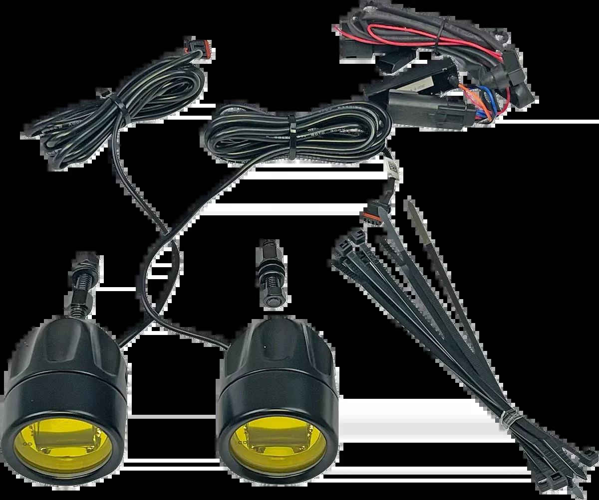 Fog Light - Black - Yellow Lens