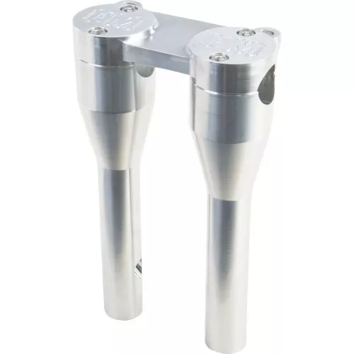 Forbidden Motorcycles 9" Risers w/ Gauge Mount Tabs for 1 1/8" Bars - Raw