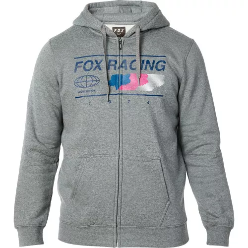 Fox Racing Global Mens Zip Up Fleece Hoody