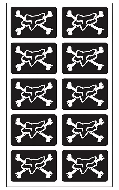 Fox Racing Victory Mini Sticker Sheet 10pk