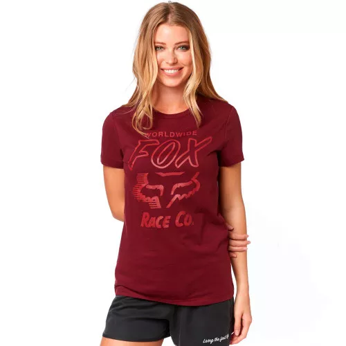 Fox Racing Worldwide Womens Short Sleeve Crew T-Shirt