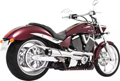 Freedom American Outlaw High System Jackpot/Hammer Exhaust (Chrome W/Black) - MV00040