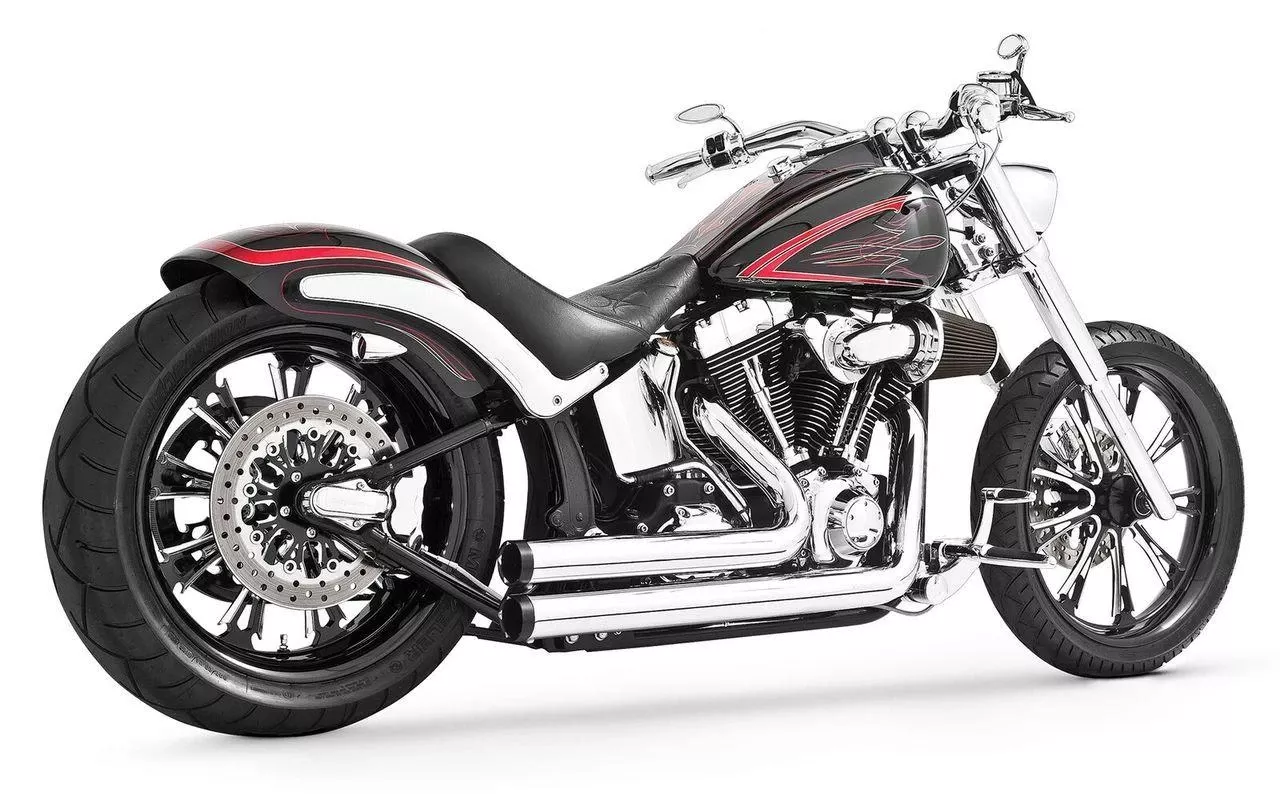 Freedom Performance Exhaust Independence Shorty for Harley Davidson '86-17 Softail Models - Chrome