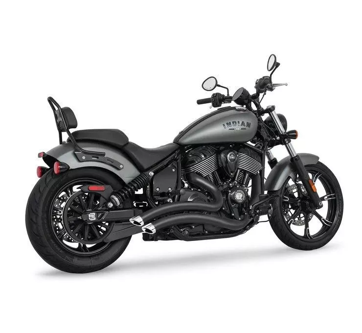 Freedom Performance Exhaust Sharp Curve Radius for '21-Up Indian Chief - Black w/ Chrome Tip