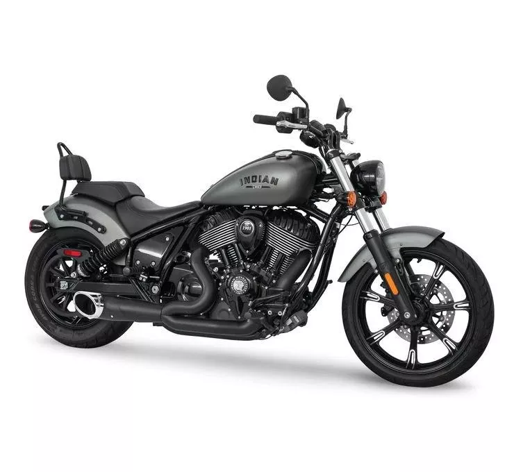 Freedom Performance Exhaust Turnout 2-into-1 for '22 Indian Chief - Black/Chrome Tip