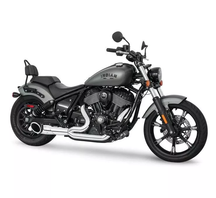 Freedom Performance Exhaust Turnout 2-into-1 for '22 Indian Chief - Chrome/Sculped Black Tip