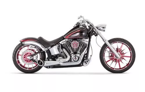 Freedom Performance Turnout for '86-17 Harley Davidson Softail Models - Chrome with Black Tip