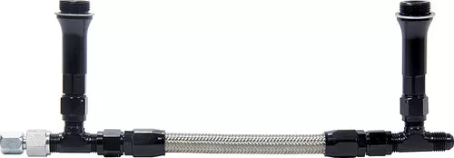 Fuel Line Kit 9-5/16in Std Holley -6AN Black ALL26164