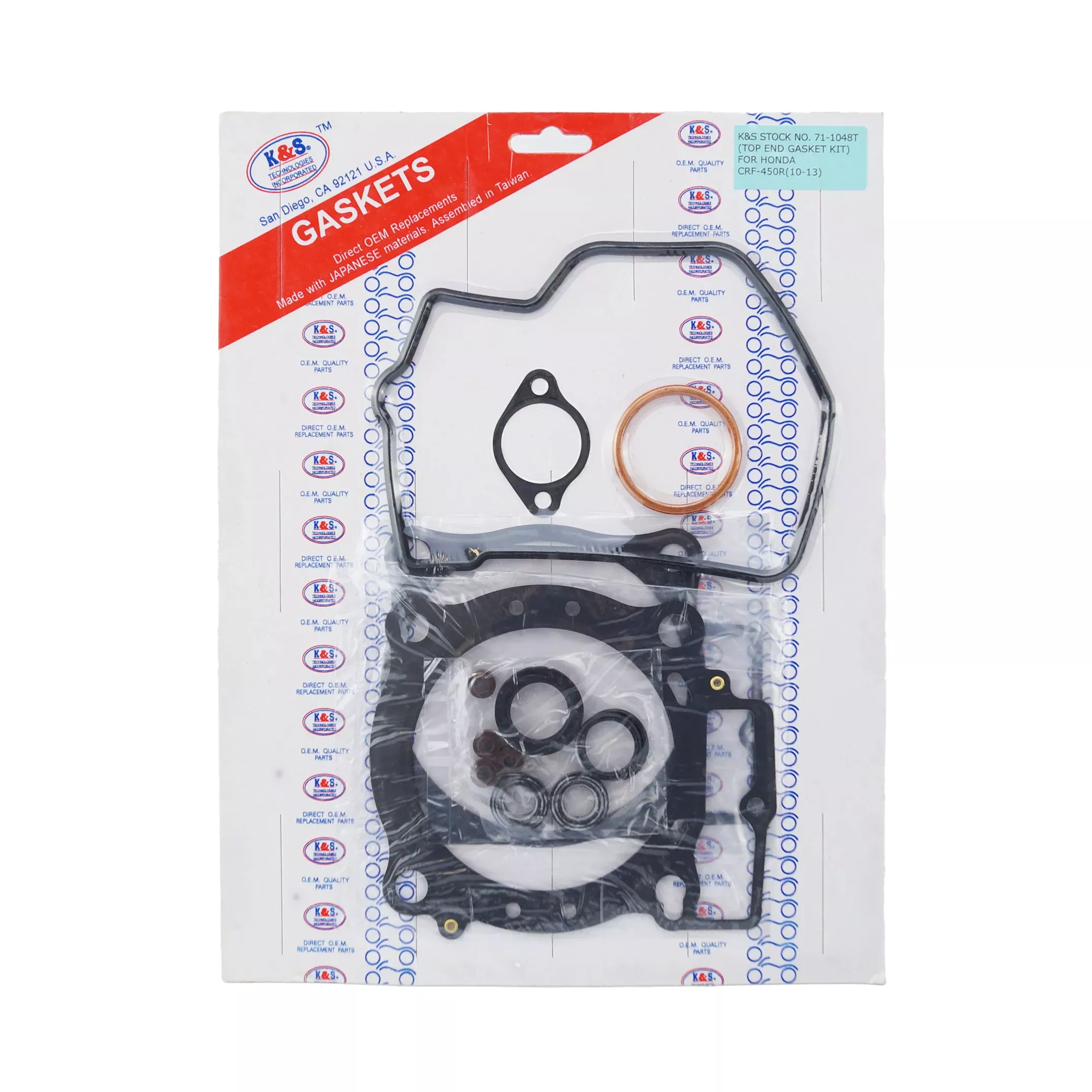 GASKET TOP KIT 09-15 CRF450R, K&S TECHNOLOGIES [32PC SET], KS71-1048T