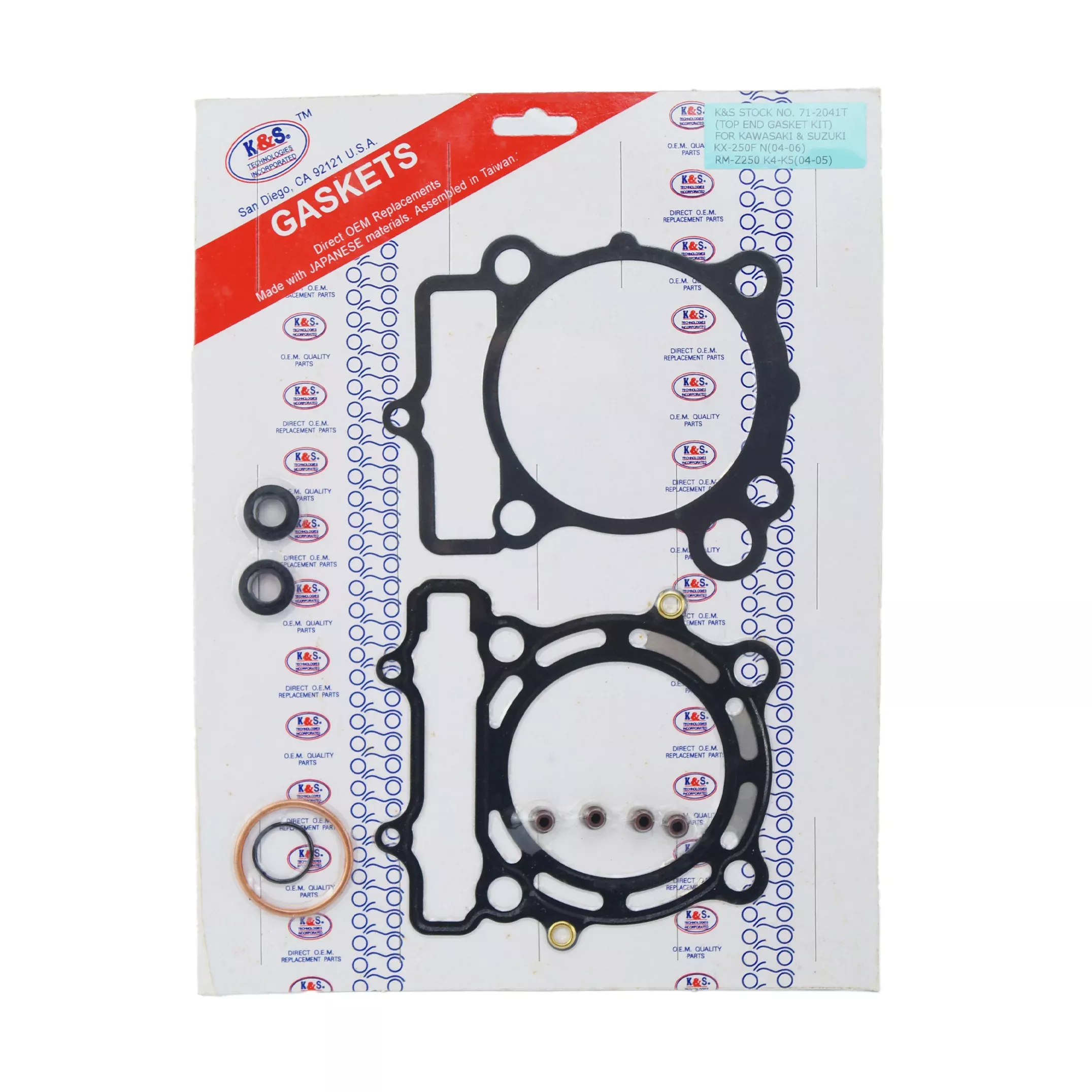 GASKET TOP SET 04-08 KXF, RMZ, 71-2041T