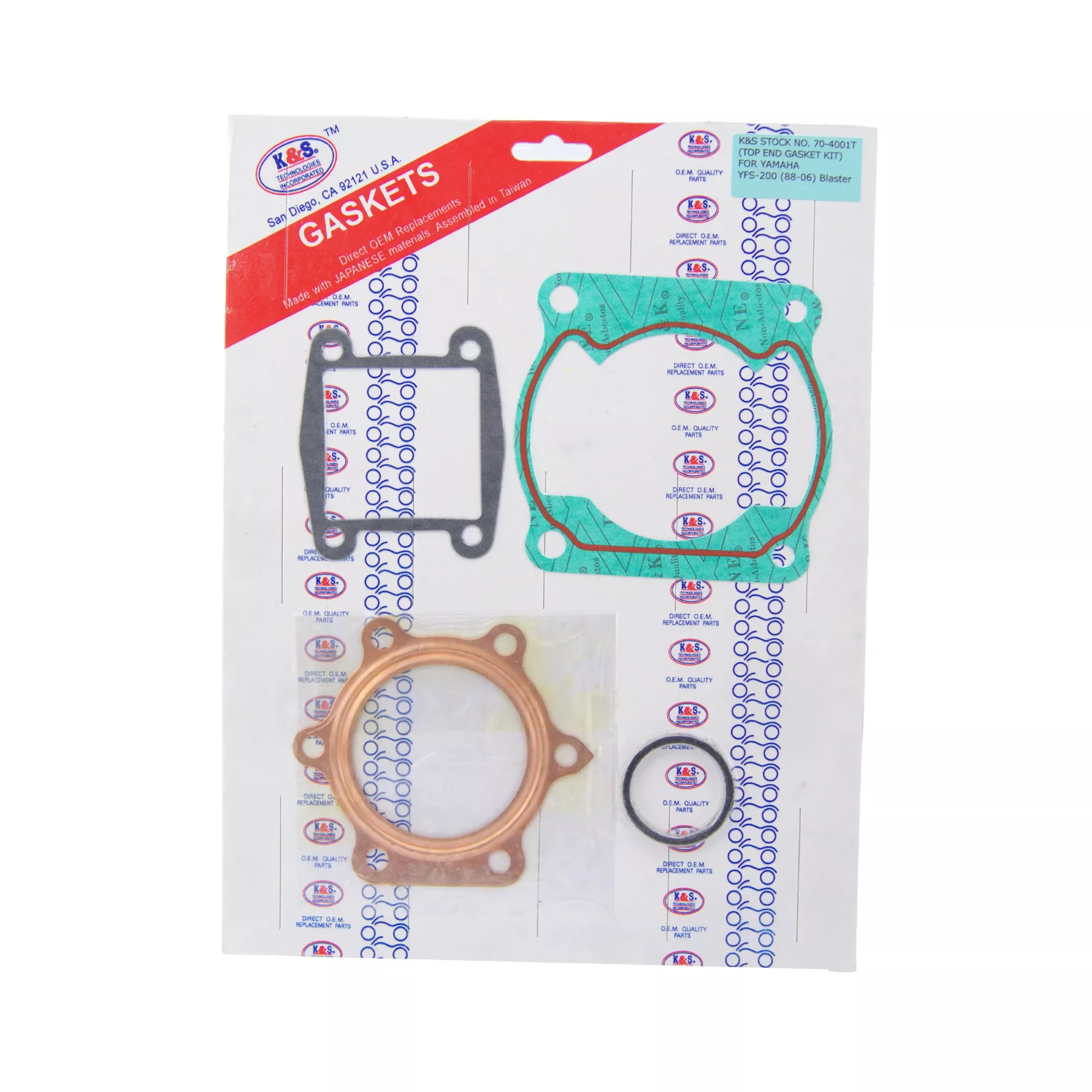 GASKET TOP SET 88-06 YFS 200 KS70-4001T