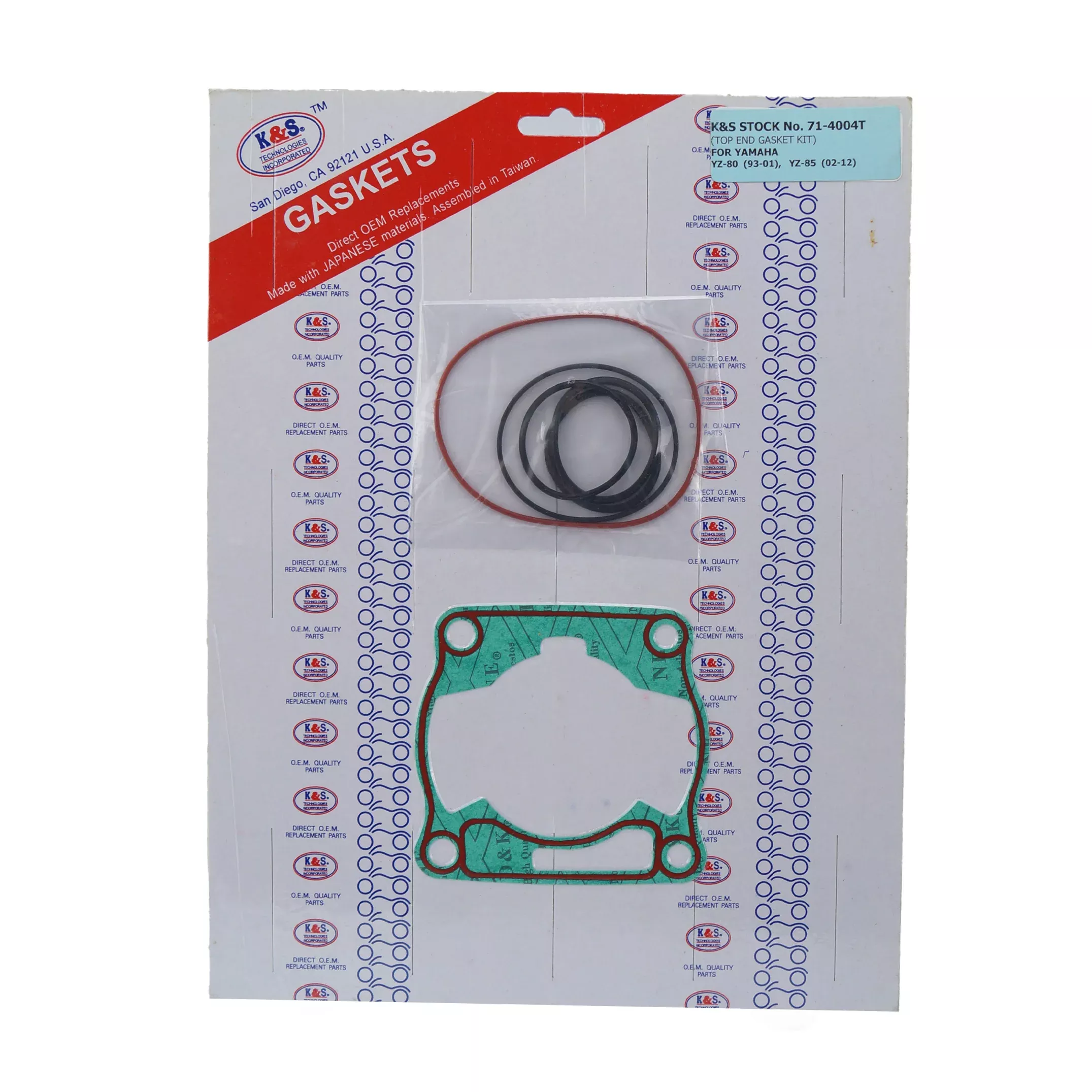 GASKET TOP SET 93-11 YZ80/85, 71-4004T