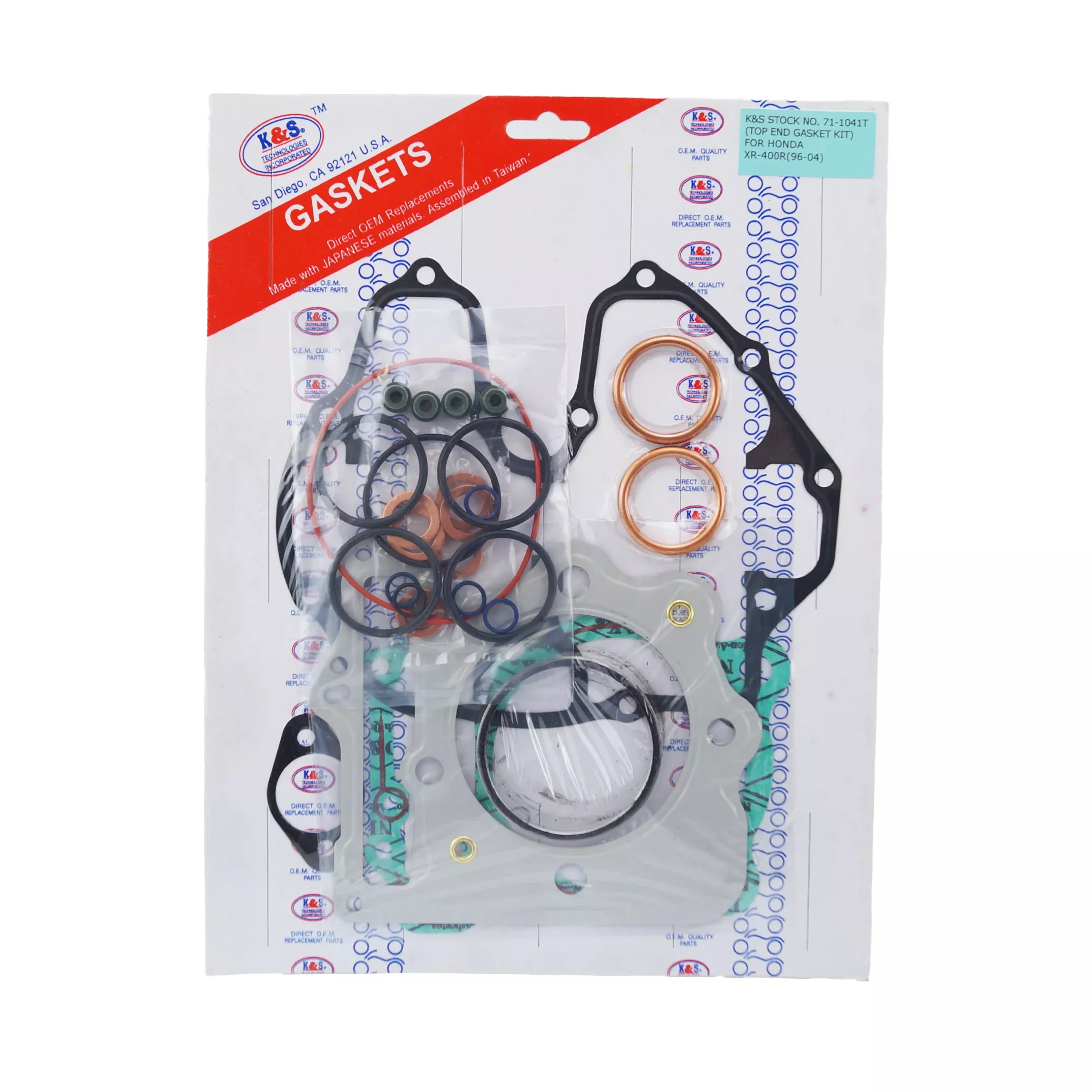 GASKET TOP SET 96-04 XR TRX400 KS71-1041T