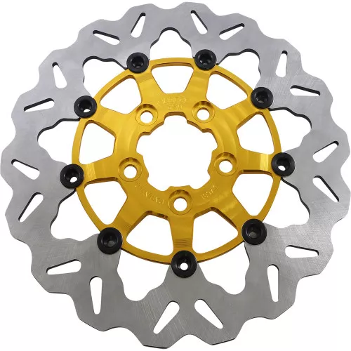 GBrakes 11.5" Full-Floating Wave Rear Brake Rotor for 2000-2020 Harley Models* - Gold