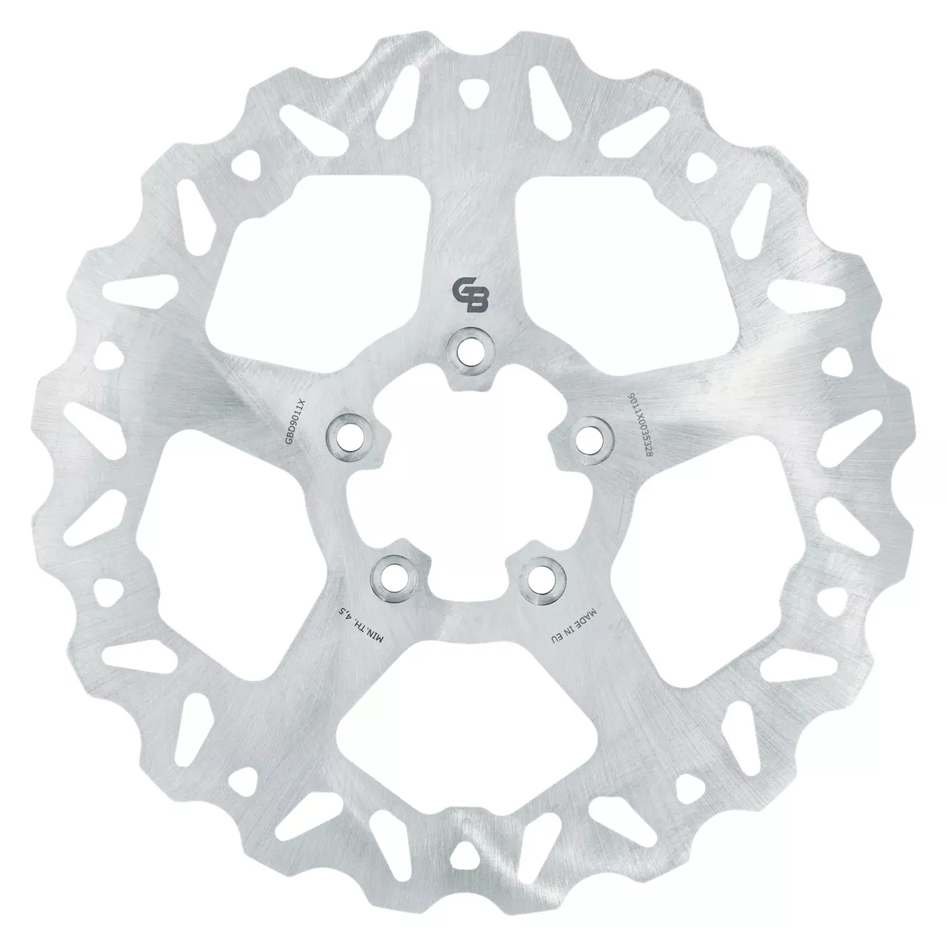 GBrakes 11.5" Solid Mount Wave Front Rotor For Harley 2000-2014