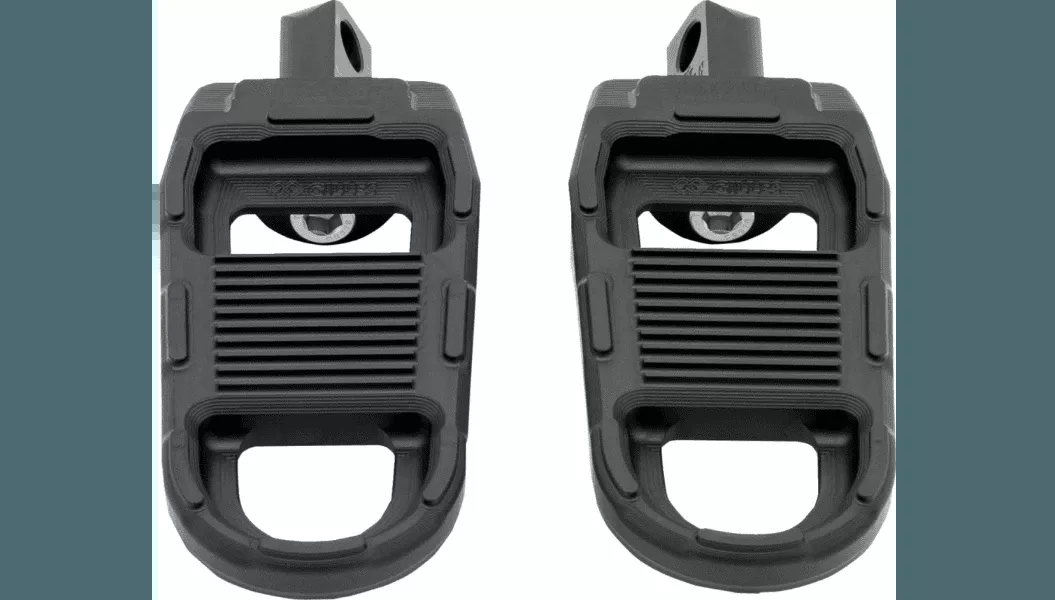 Gilles Tooling Adjustable Male Mount Footpegs for Harley Davidson Models - Black