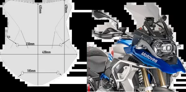 GIVI Windshield – Smoke – BMW