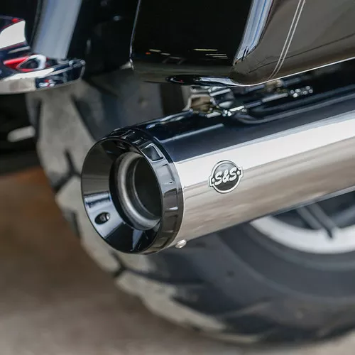 GNX 4.5" Slip-On Mufflers for Harley Touring - Chrome