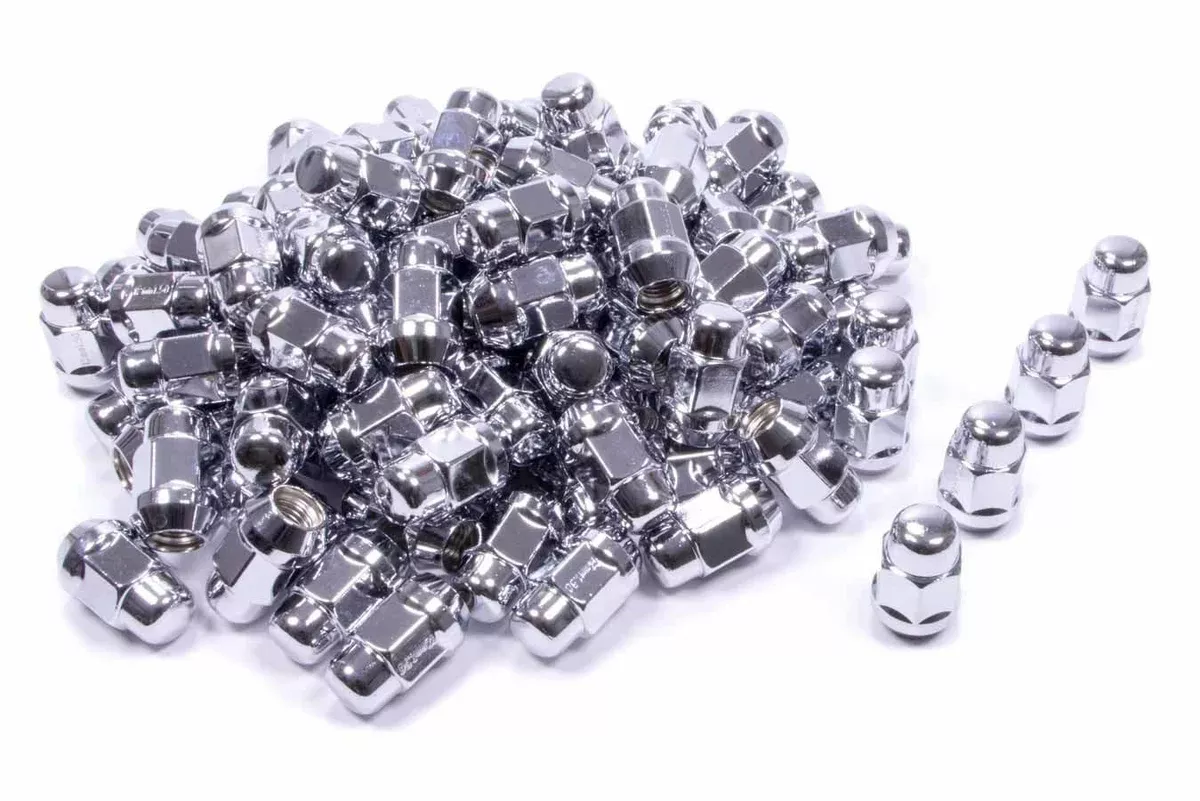 Gorilla Automotive Products 100 Lug Nuts 12mm X 1.5 Acorn Bulge Closed 41138