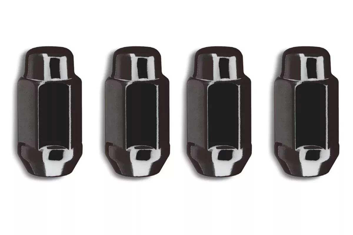 Gorilla Automotive Products 4 Lug Nuts Acorn Bulge 14mm x 1.5 Black X-Long 41147XLBC