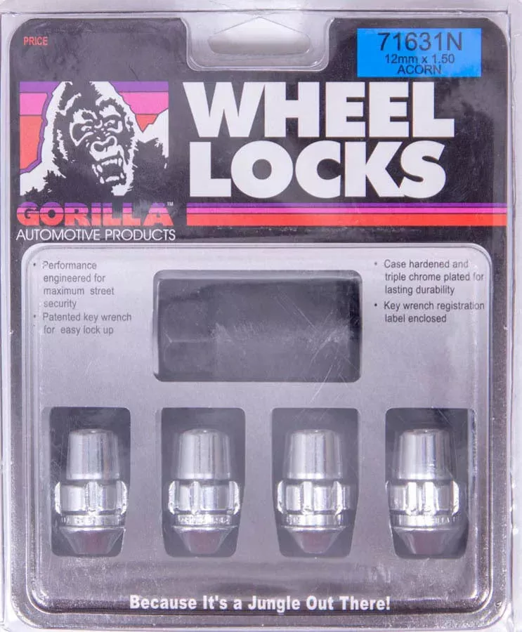 Gorilla Automotive Products Wheel Lock 14MM x 1.50 Conical (4) 71641N