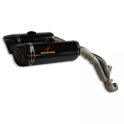 Graves Motorsports Yamaha YZF-R1 09-14 LINK Cat Eliminator Titanium Slip-On Exhaust