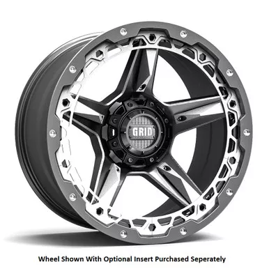 Grid Wheels GD0417090027G0078 Off-Road Wheel 17x9 0 Offset 5x127 Gloss Graphite