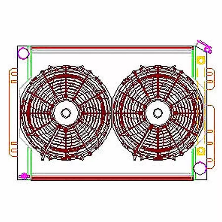 Griffin Radiators Radiator Combo Unit CU-70009 fits GM A Body, F Body