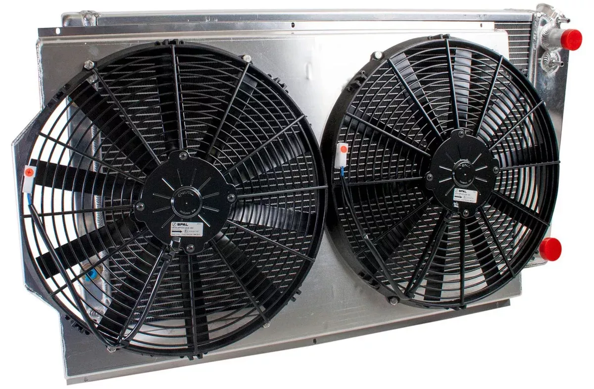Griffin Radiators Radiator Combo Unit LS Outlets CU-70013-LS fits GM C Truck, K Truck LS