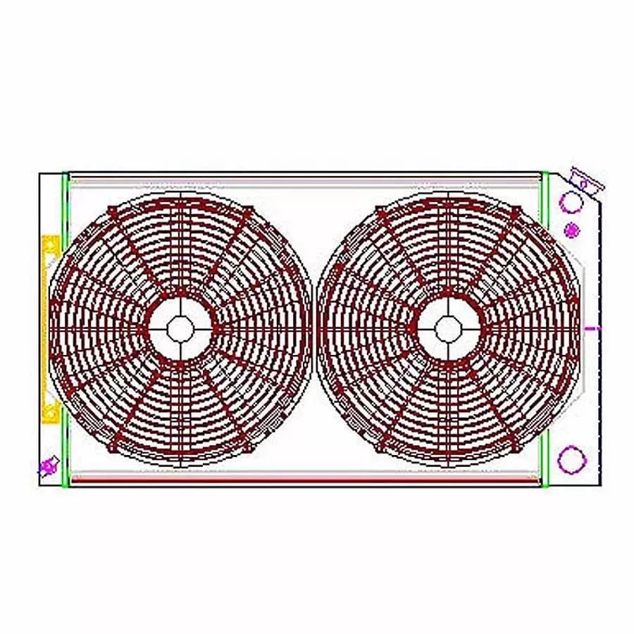 Griffin Radiators Radiator Combo Unit LS Swap CU-70008-LS fits GM A Body, G Body LS