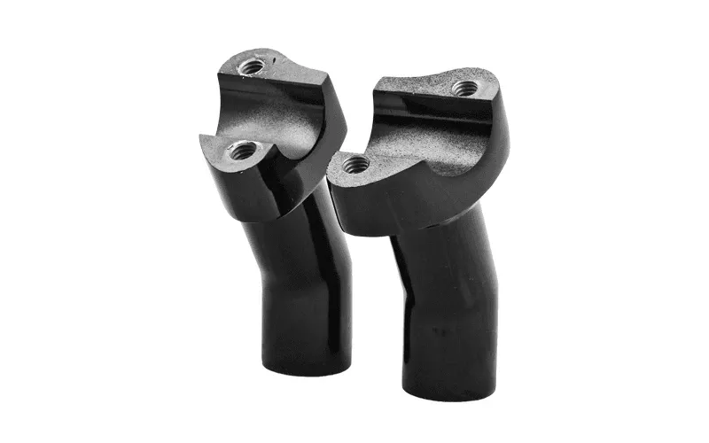 Hard Drive Forged Handlebar Risers for 1" Bars -3.5" Black Pullback Style