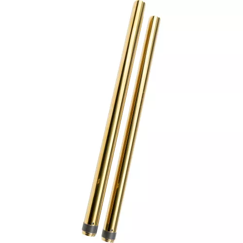 HardDrive 49mm Gold Fork Tubes for 2006-2017 Harley Dyna - Standard Length
