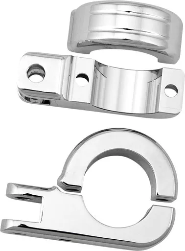 Harddrive Footpeg Mount Clamps 1.5" Bar Chrome - P77-6005