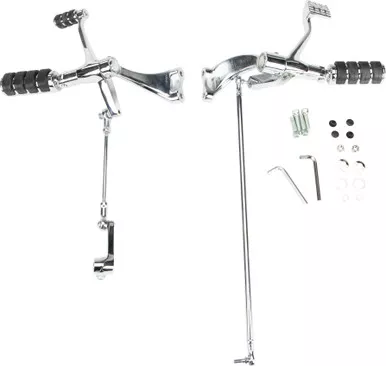 Harddrive Forward Control Kit Xl 04-13 Chr W/Rubber Band Pegs - 35-0215CK