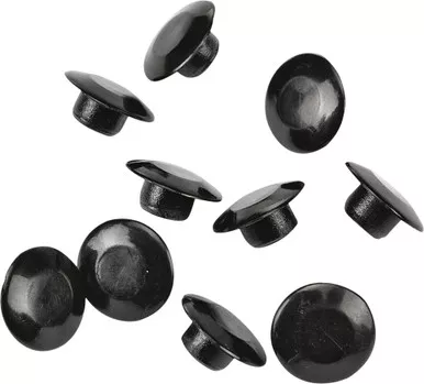 Harddrive Handlebar Clamp Plug Caps Chrome 10/Pk - 03-0107-10B